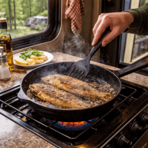 Fish Fry in an RV